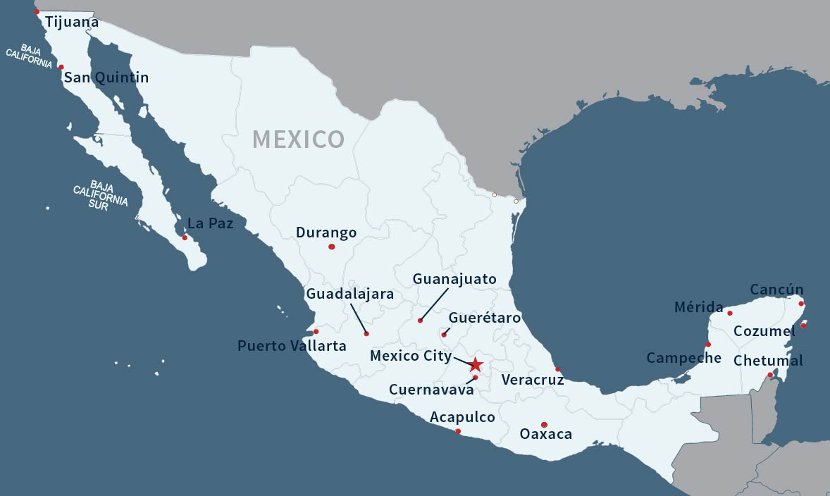 Map of Mexico