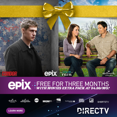Upgrade to Movies Extra Pack for $4.99/mo. and get EPIX free for 3 months!