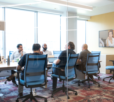 People in meeting room