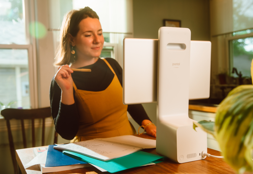 Woman working on an Ipad