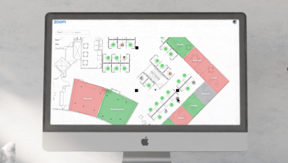 Plans devant un écran d’ordinateur