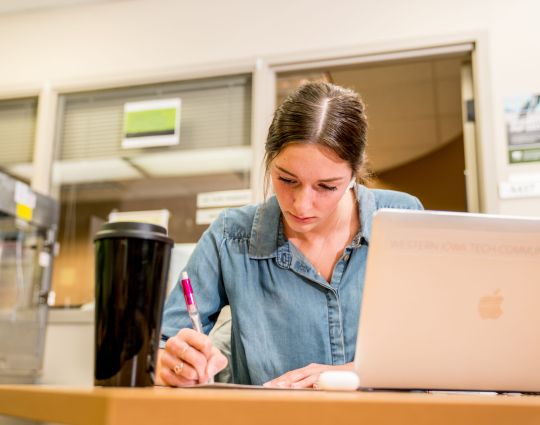 Woman working