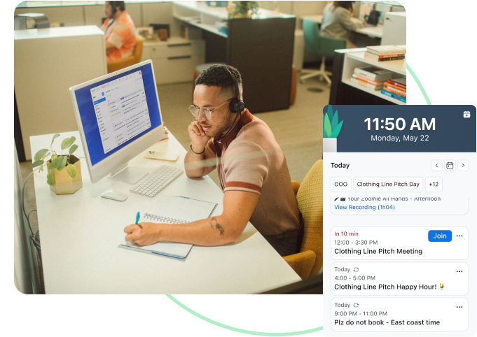 Man on teh phone with a client