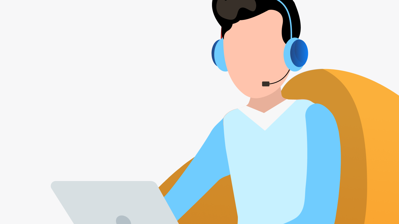 Cartoon head with headphones